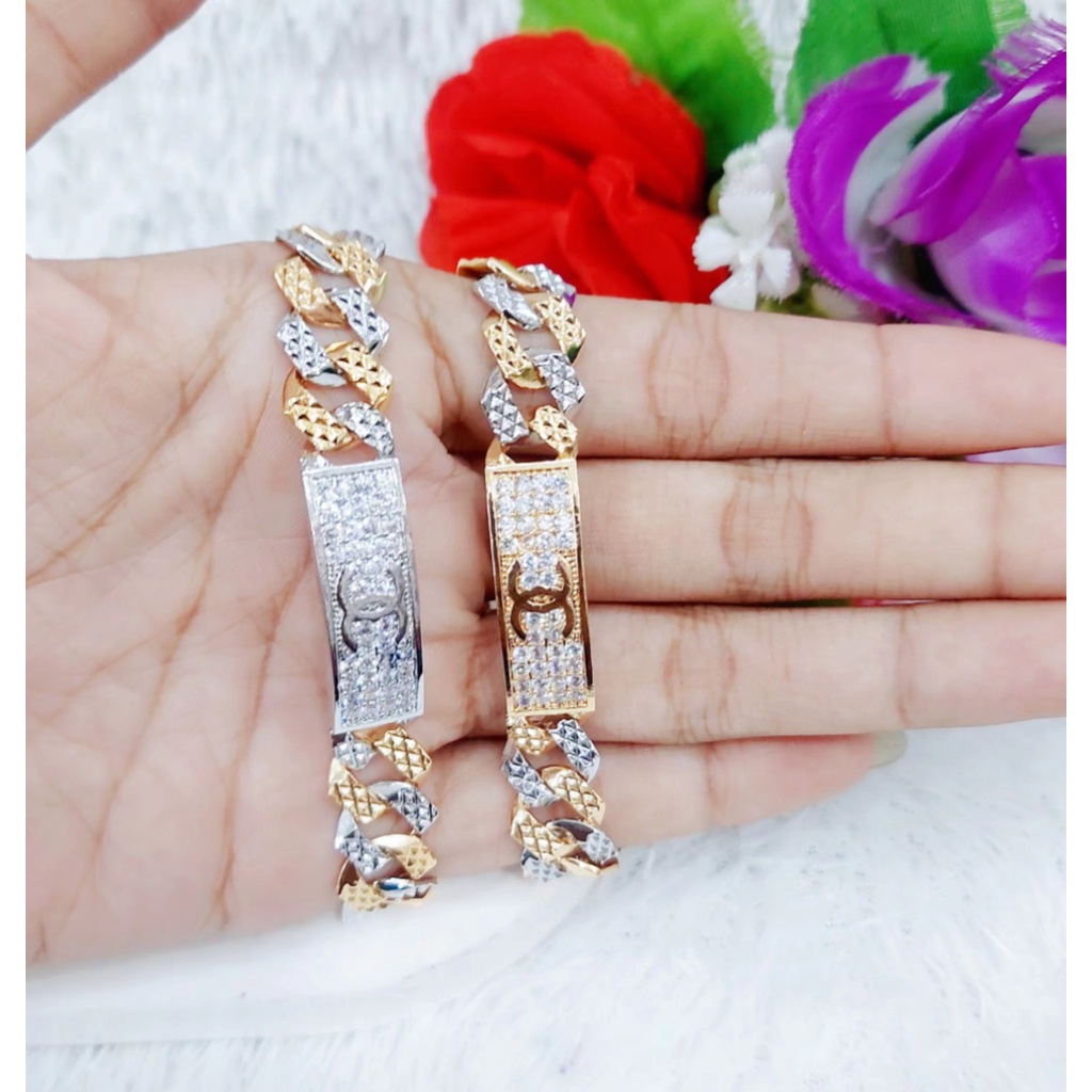 Gelang tangan Permata xuping lapis emas 019