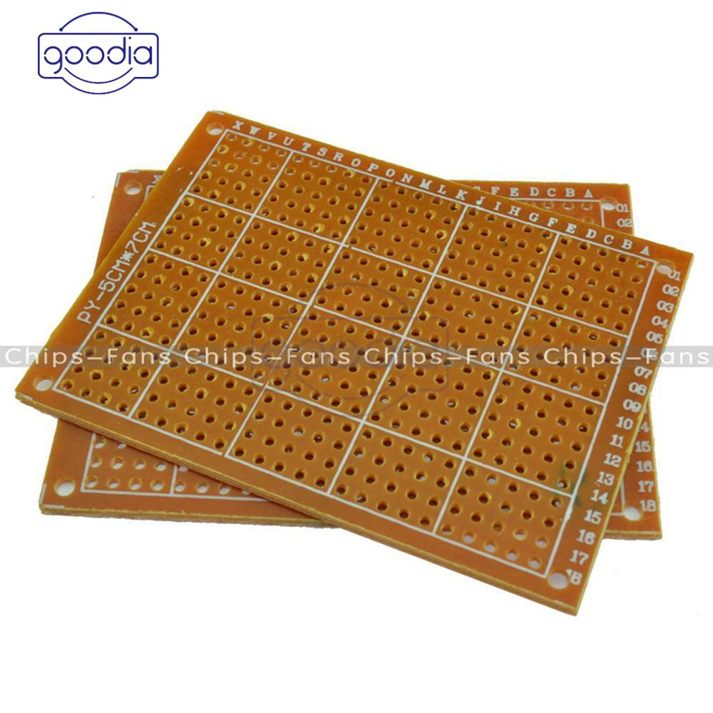 ✈【Fast/COD】✈ 1/5/10Pcs 5 x 7 cm DIY Prototype Paper PCB fr4 Universal Board prototyping pcb kit