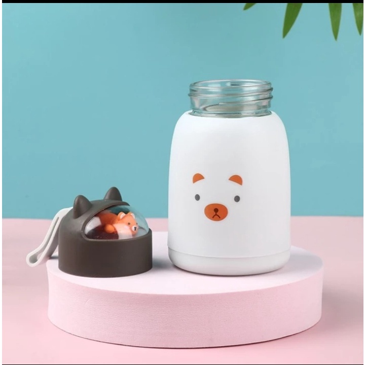 Promo Botol Termos Kaca Anak Motif Boneka 360 Ml Lucu
