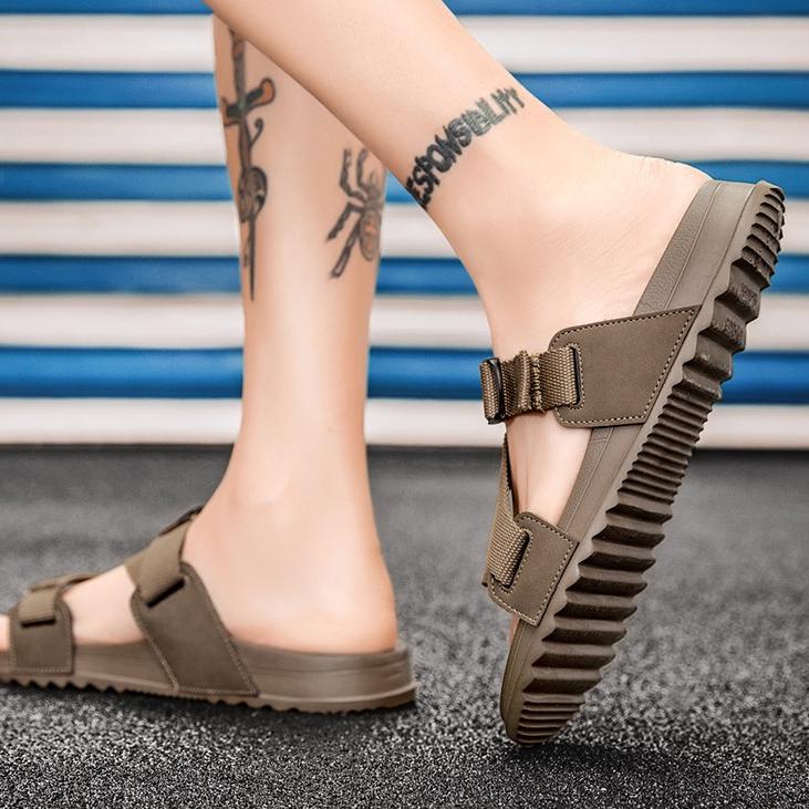 LANGSUNG ATC.. [ Kirim Hari Ini & COD ] sendal pria Sol karet anti slip sandal gunung sandal consina