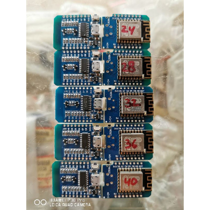 Wemos d1 data strobo 4 baris 5 baris