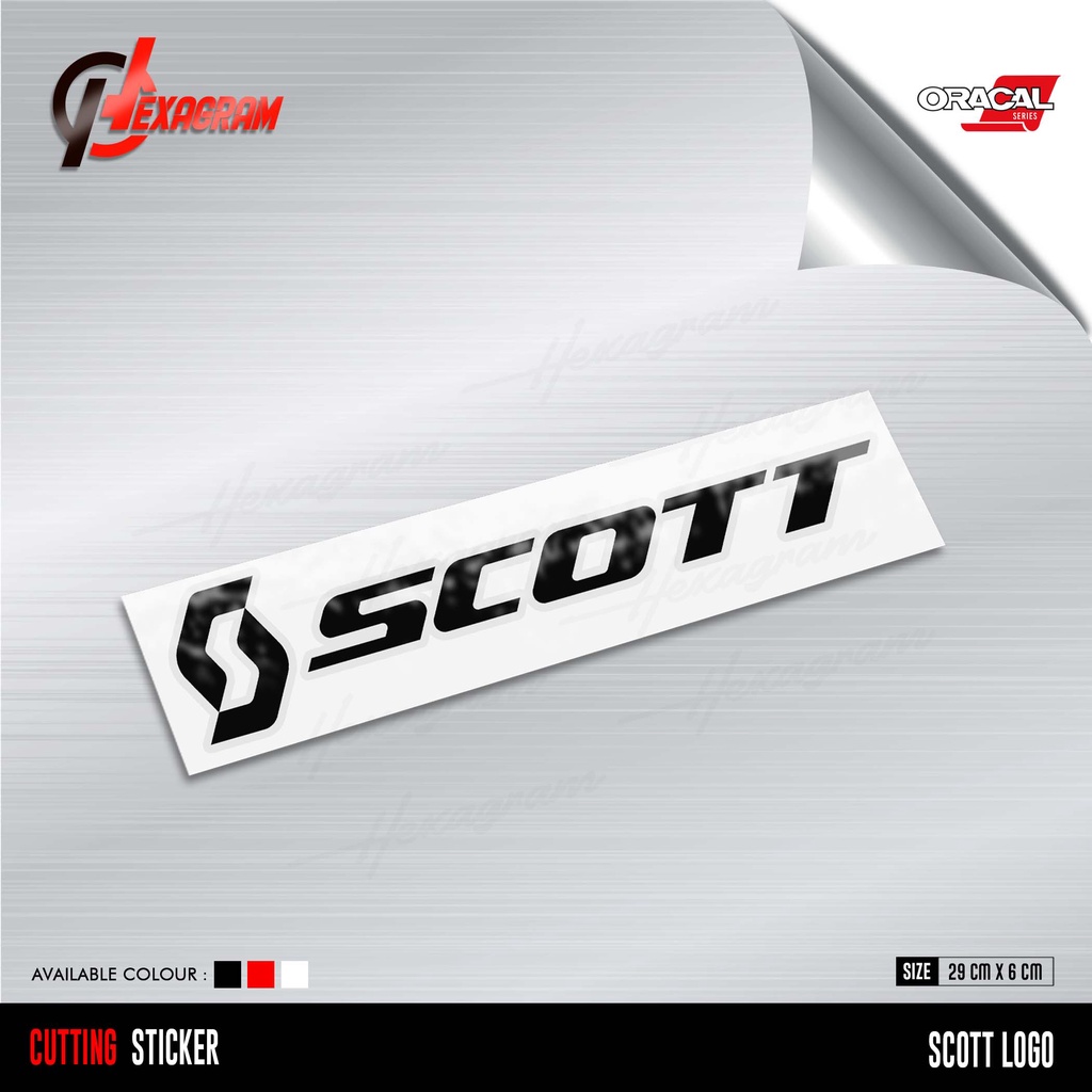 Cutting Sticker Sepeda  SCOTT logo Besar | Stiker Sepeda Logo SCOTT Besar | SCOTT