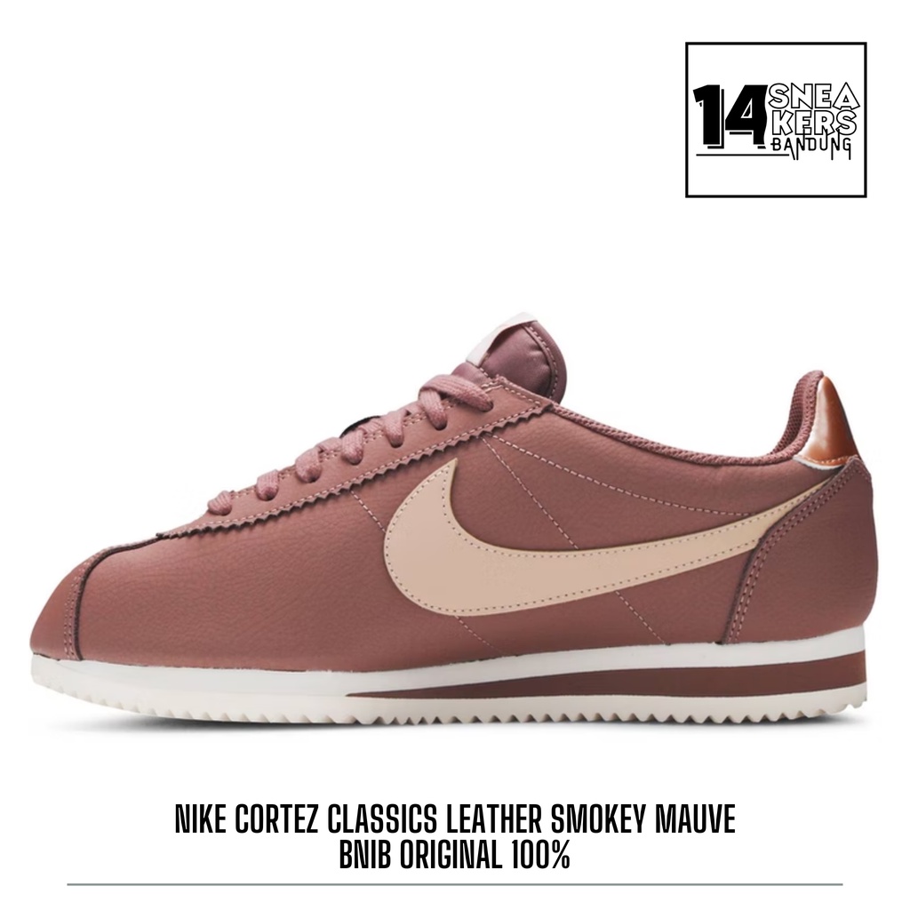 Sepatu Cortez Classics Leather Smokey Mauve 100% Original BNIB Guarante