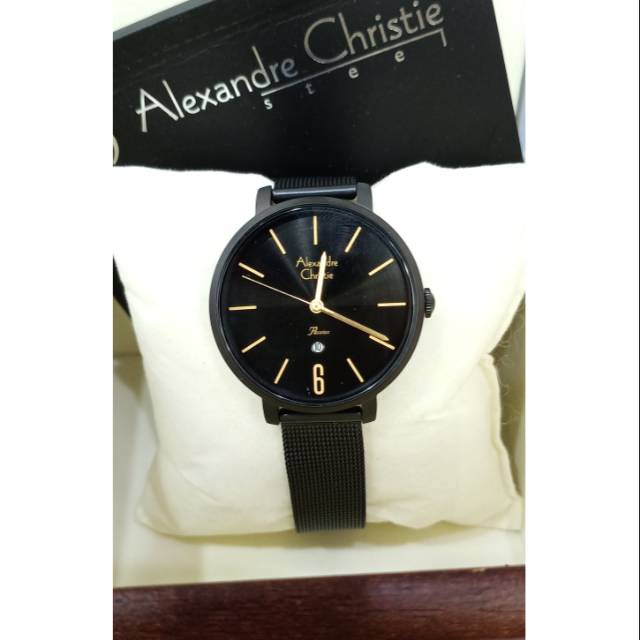 Baru best seller jam tangan wanita original alexandre christie 2751ld black