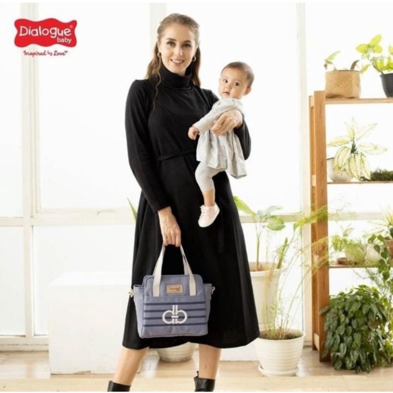 Dialogue small diaper bag DGT7414 / tas kecil bayi + tas botol