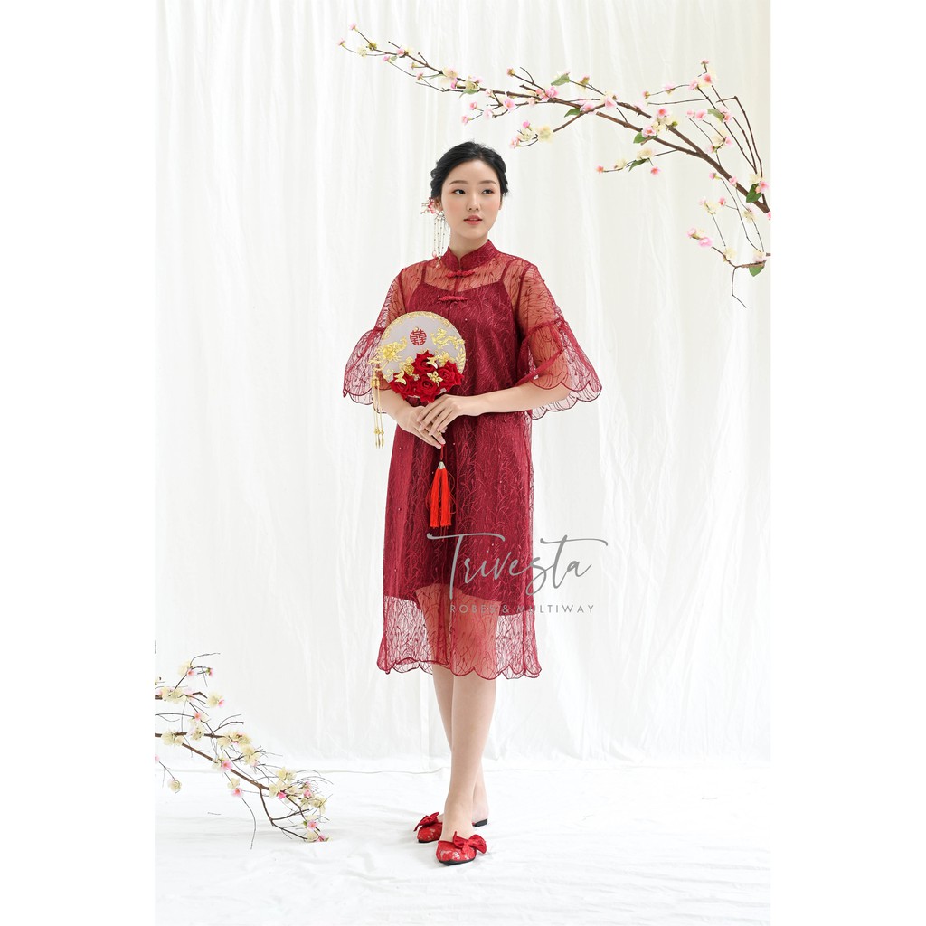 Malva Robe - Sangjit Tingjing Lamaran Robe Kimono Pengantin