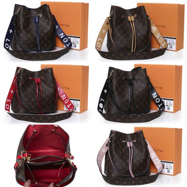 Lv Neo Noe with Bandouliere Strap + Box 11948 Semipremium Authentic