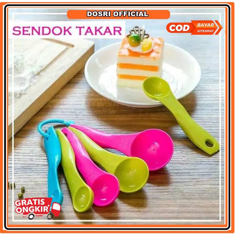 [BISA COD] Jual 1 Set Sendok Takar Sendok Takaran Measuring Spoon Sendok bumbu dapur takar tepung bahan baku obat