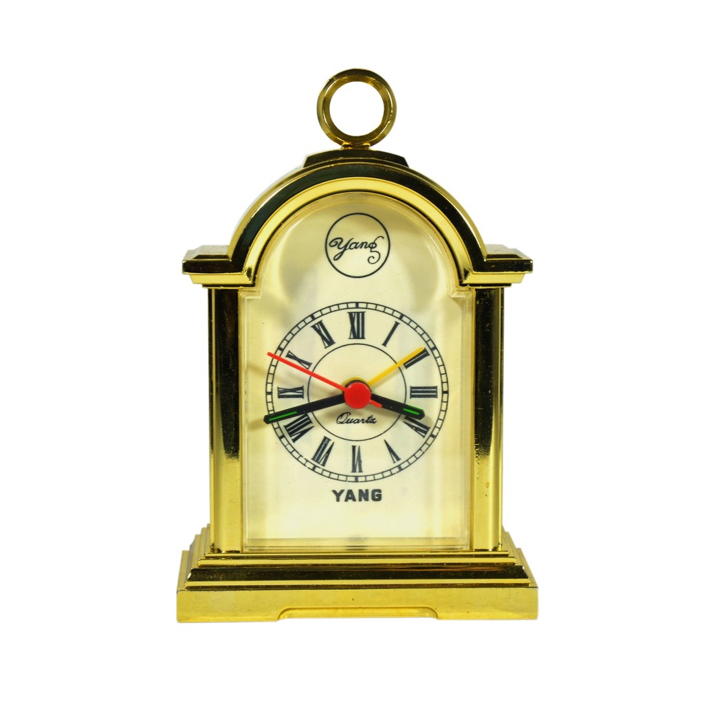 Jam Vintage Alarm Clock Jam Weker Vintage Klasik Warna Gold Free Baterai AA