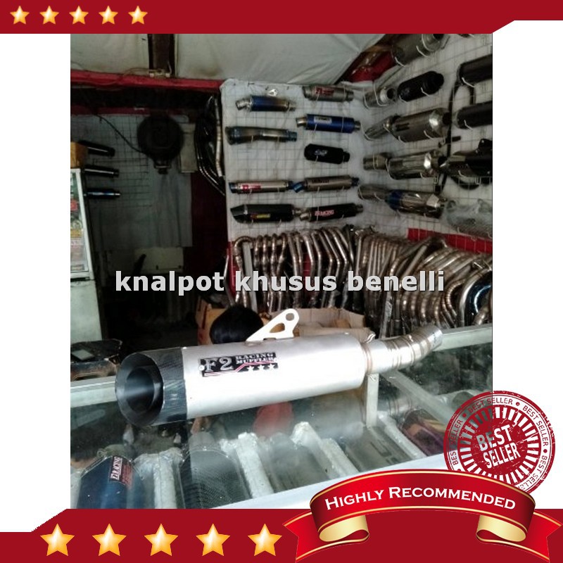 Jual Muffler knalpot f2racing slip on untuk Benelli tnt 250 pnp