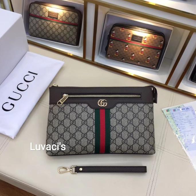 Tas Tangan/ Handbag/ Clutch Gucci Fashion pria/wanita Kulit