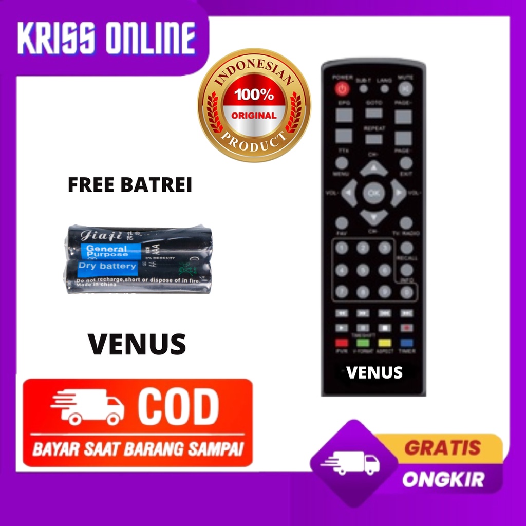 REMOT DIGITAL SET TOP BOX T2 VENUS