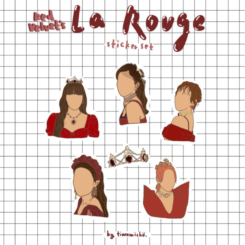 

Fanart Deco Sticker Red Velvet "La Rouge" for daily life