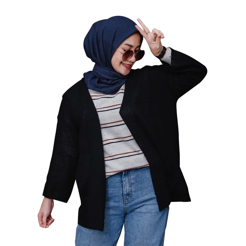 RAJUT LOOCY CARDIGAN WANITA BIGSIZE