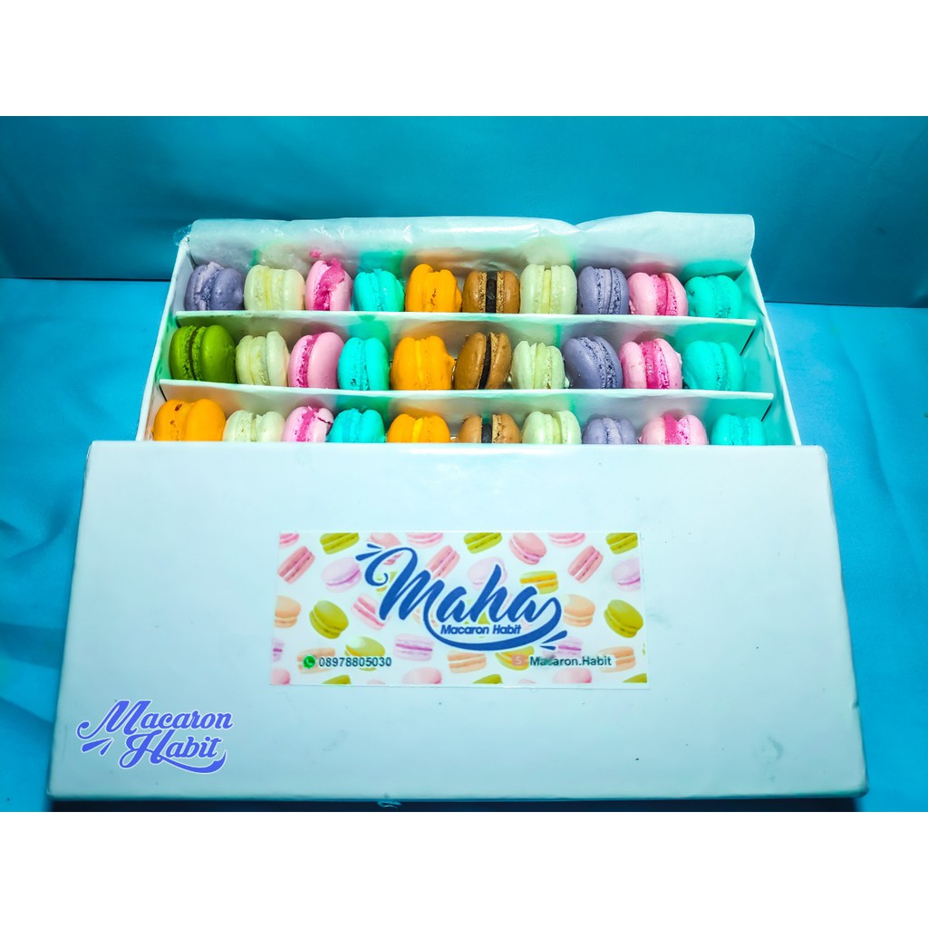 

MINI MACARON BABY KECIL PERBOX ISI 30 TEPUNG ALMOND ASLI MURAH