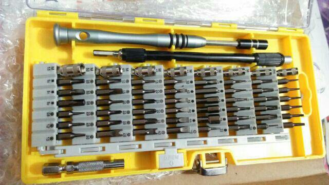 Obeng Set Reparasi Magnetik Elektronik 60 In 1 Smartphone Hp Multifungsi