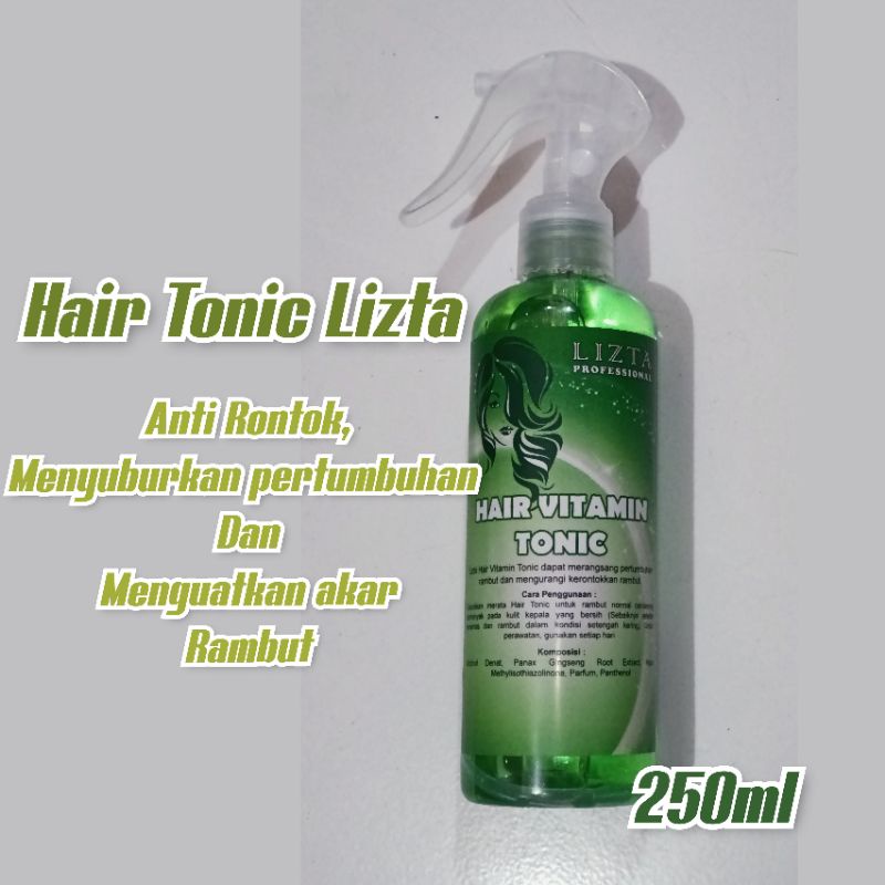 Hair Tonic Herbal anti Rontok Lizta 250ml penguat akar rambut vitamin