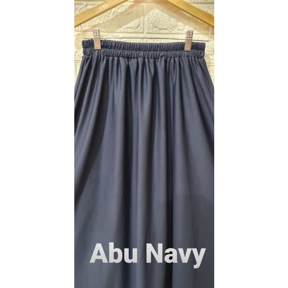 ROK KERJA WANITA POLOS BASIC ROK HYGET SUPER PREMIUM POLOS /ROK POLOS HYGET PREMIUM  / ROK BASIC HYGET PREMIUM-Abu navy