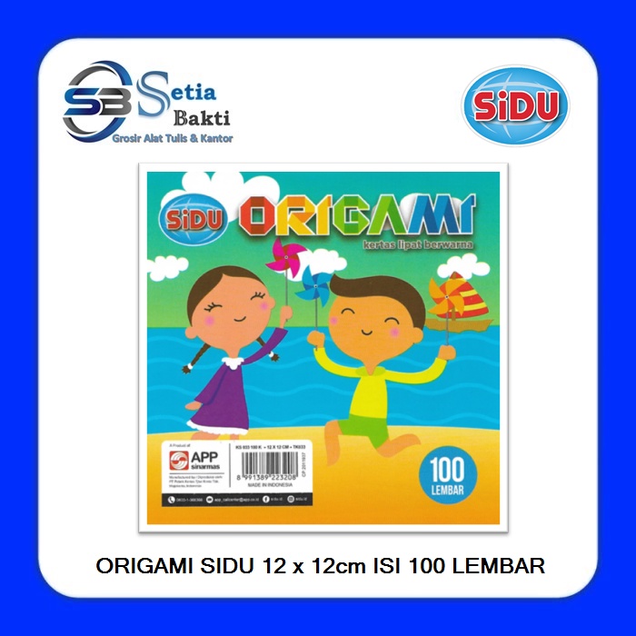 

SINAR DUNIA Origami 12 x 12 Isi 100 Lbr - Kertas Warna / Lipat / Hias Sidu - 1 Pak