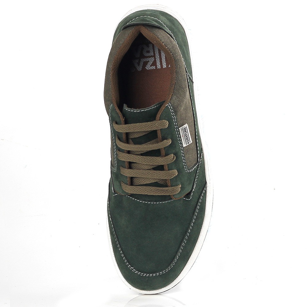 Sepatu Pria Casual Sneakers Kulit Asli Original Suede Leather Tali Keren Kuzatura