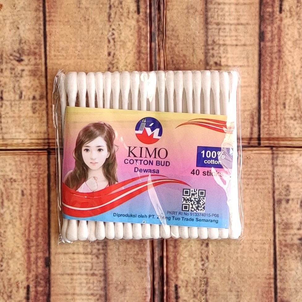 12pak Cotton Bud KIMO Dewasa  - Korek Kuping Isi 480 Sticks