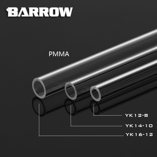 BARROW YK14-10 ACRYLIC PMMA Hard Tube ID 10mm / OD 14mm 500MM