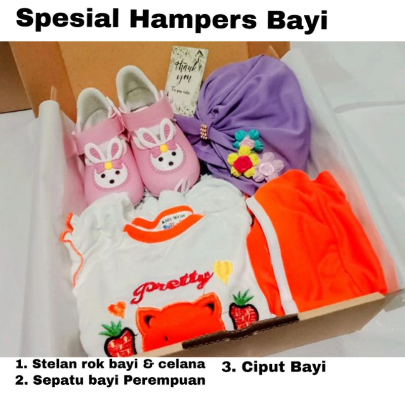 

HAMPERS BAYI PEREMPUAN, BAJU ANAK SEPATU ANAK CIPUT ANAK