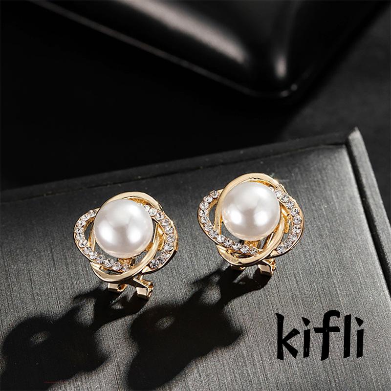 Anting Mutiara,Berlian Kecil,Untuk Wanita