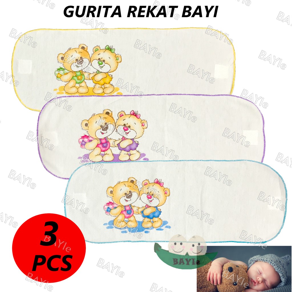 BAYIe - 3 PCS Gurita/Grito Bayi Rekat / Kretekan Instan SABLON/TABUR