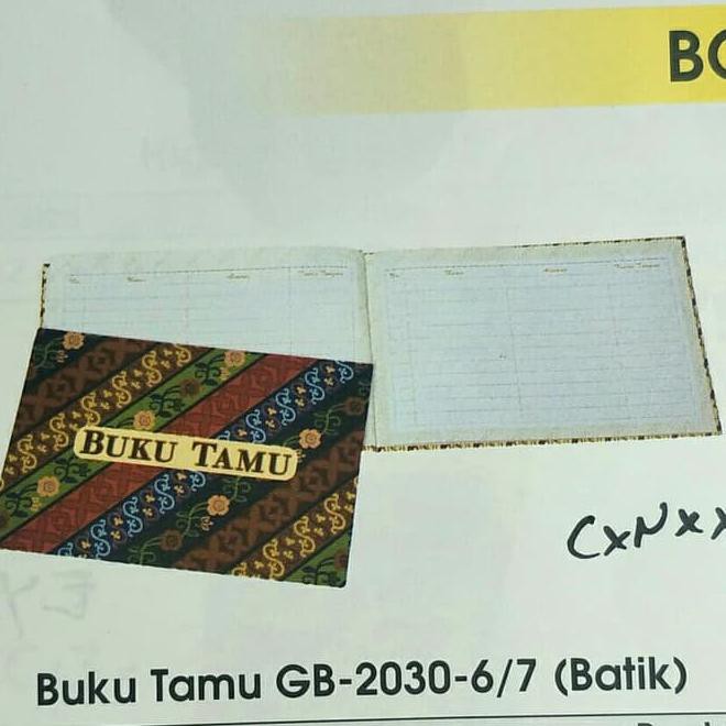 

Buku Tamu Size 30X20 Cm Batik 11 Lembar 22 Halaman Kode 781