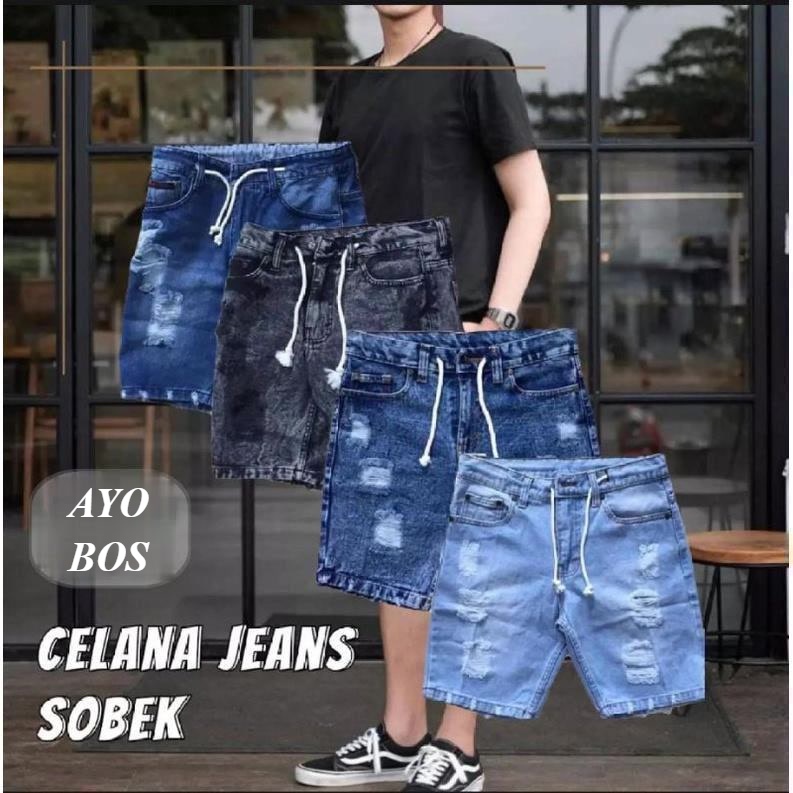 Celana Jeans Pendek Robek / Ripped jeans shortpants