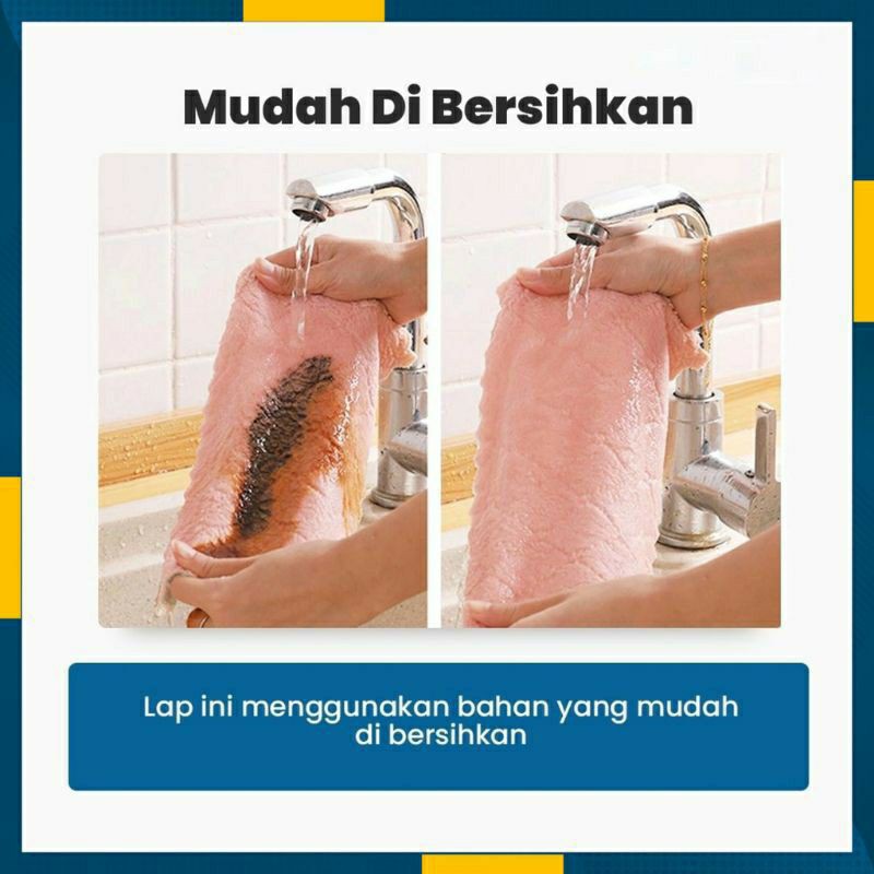 Kain ukuran 25 x 25 kain Lap Piring  Anti Minyak Ukuran 25x25 Microfiber Kain Lap Dapur Mysunstore