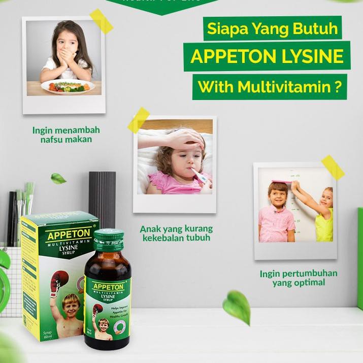 

♾️➥,Appeton Lysine Syrup 60mls ❉Nuhun❉