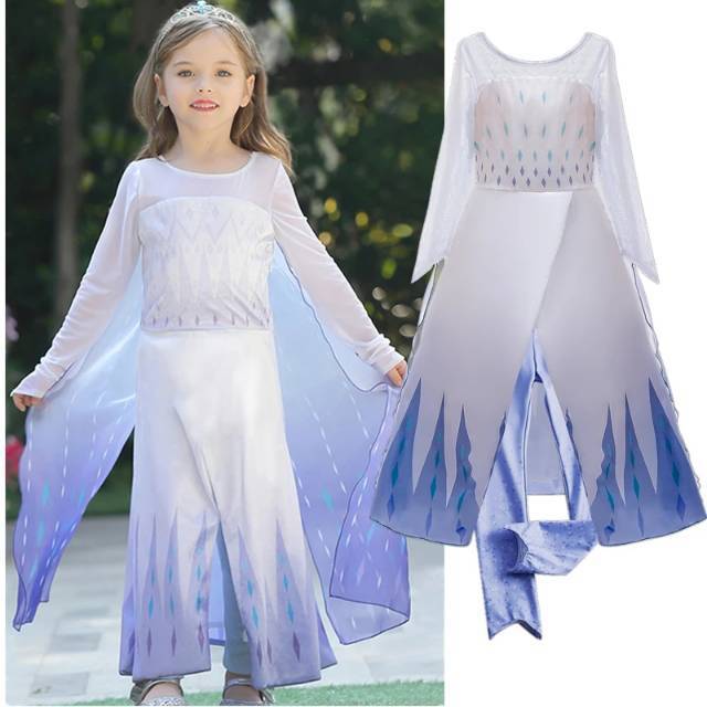 Baju Elsa Frozen 2 Putih - BAJUKU