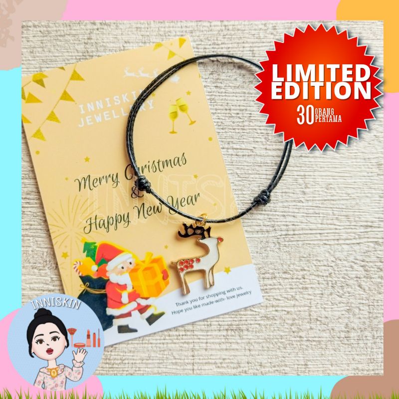 Gelang Natal Tahun Baru / Gelang Chistmas / Gelang Merry Christmas / Jewellery Christmas / Jewelry Christmas / Natal dan Tahun Baru / Hadiah Natal / Gelang Anti Air Natal