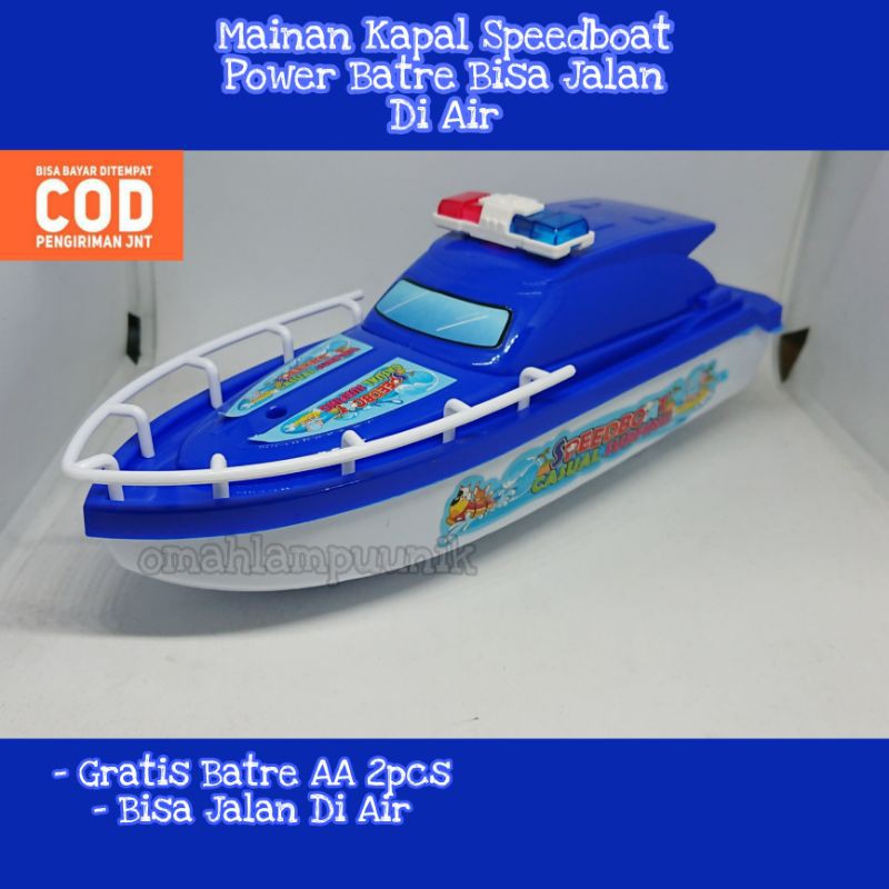 Mainan Anak Kapal Speedboat Bisa Jalan Di Air/ Mainan Anak Kapal Otok- otok Jalan Pake Batre