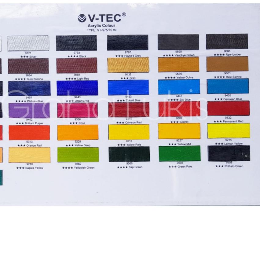 

V13|QC @ .V-TEC Artist Acrylic Paint 250ml / Cat Akrilik V-TEC 250ml Varian 1".,,.