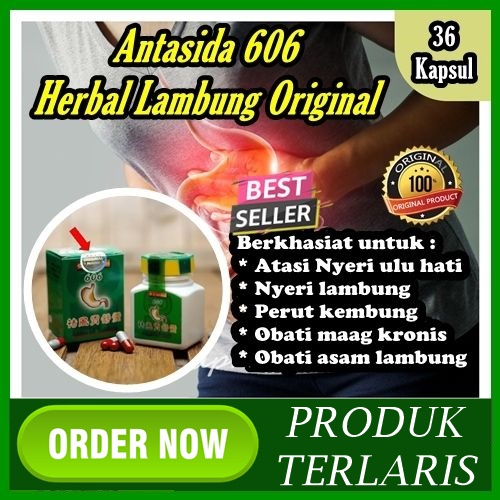 PROMO antasida herbal lambung 606 original antasida obat untuk mengatasi asam lambung sakit maag oba