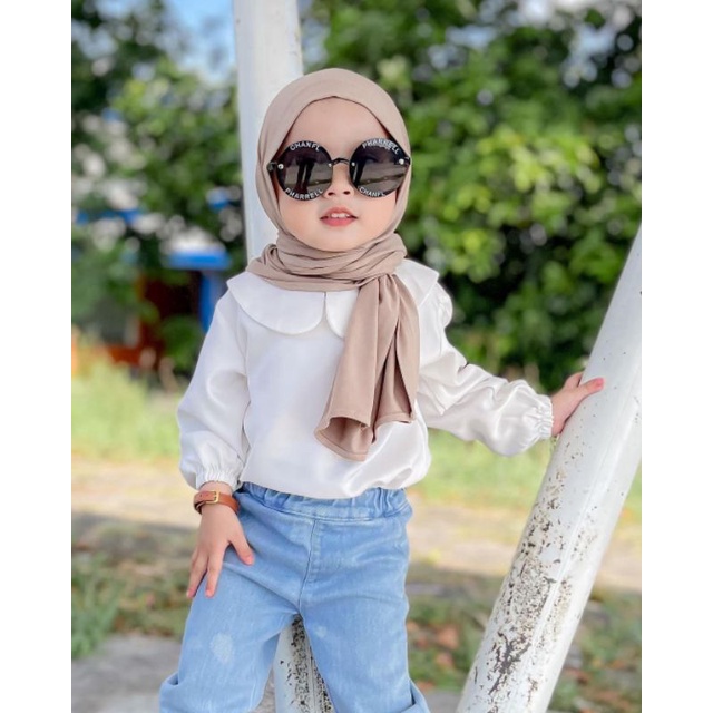 Pashmina Anak Naura Instan Jersey Premium 0-10 Tahun