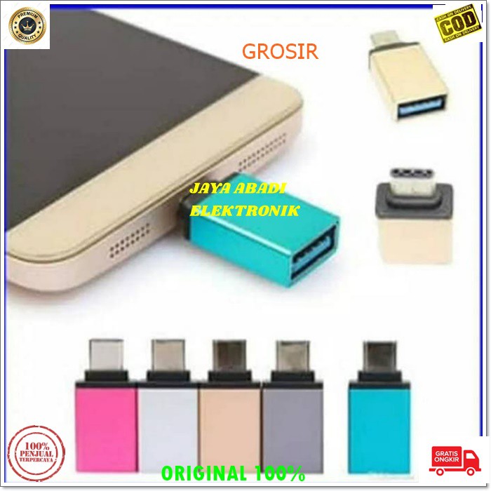 J216 OTG TIPE C TYPE C USB CONVERTER FLASH DISC ADAPTER KONEKTOR CONNECTOR SAMBUNGAN ON THE GO BISA SEGALA HANDPHONE YANG MENGGUNAKAN POT TYPE C DAPAT MENGHUBUNGKAN SMARPON DENGAN PERANGKAT BERBASIS USB YANG MENDUKUNG PENGGUNAAN OTG