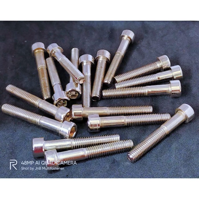 BAUT L BLOK MESIN SET KARISMA ( NEKEL ) ( 17PCS )
