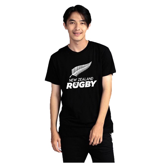 New Zealand All Blacks Rugby Tshirt Casual Unisex T-SHIRT Bahan Katun TERBARU