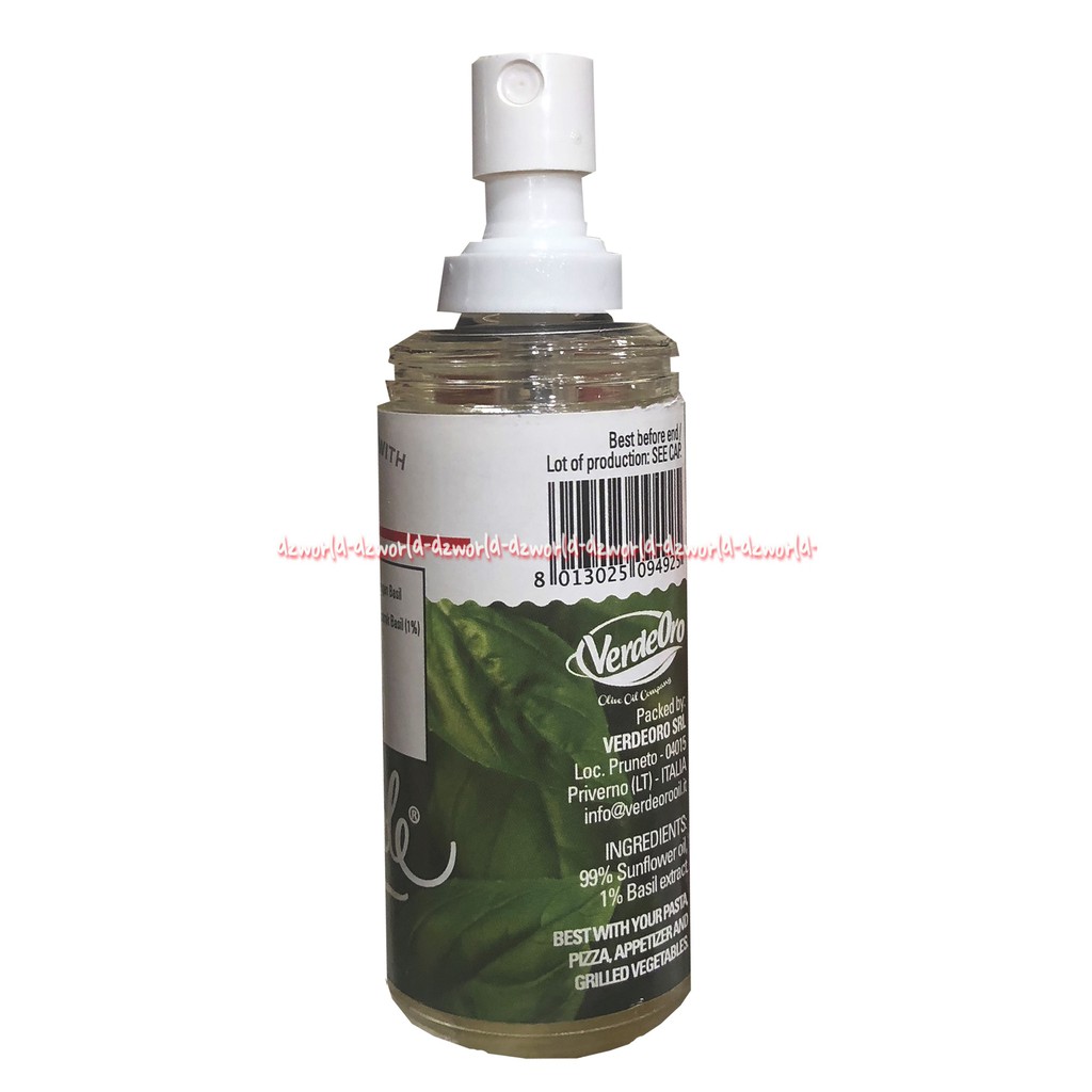 Toccofinale Basil Condiment Flavored Minyak Biji Bunga Matahari Dengan Extrak Basil 60mL Spray