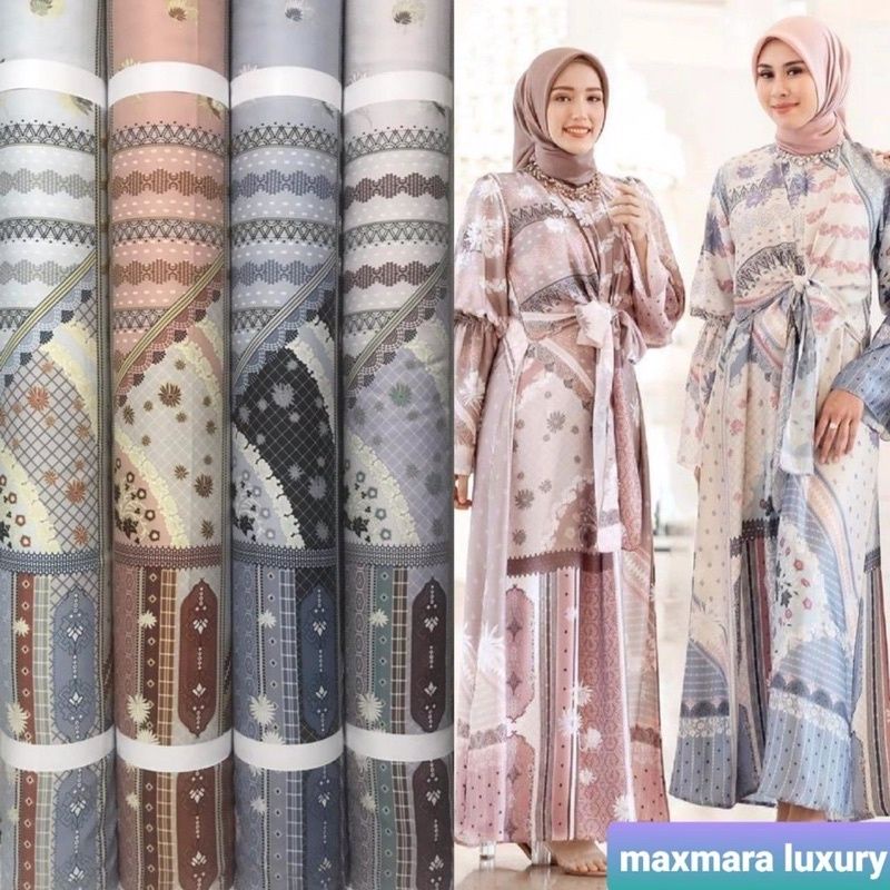 Kain Silk / Motif dan Dandelion