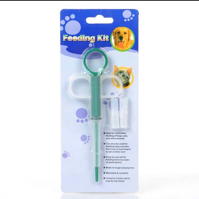 Petzoom - FEEDING KIT - PELONTAR PIL ALAT BANTU MINUM OBAT ANJING KUCING KELINCI