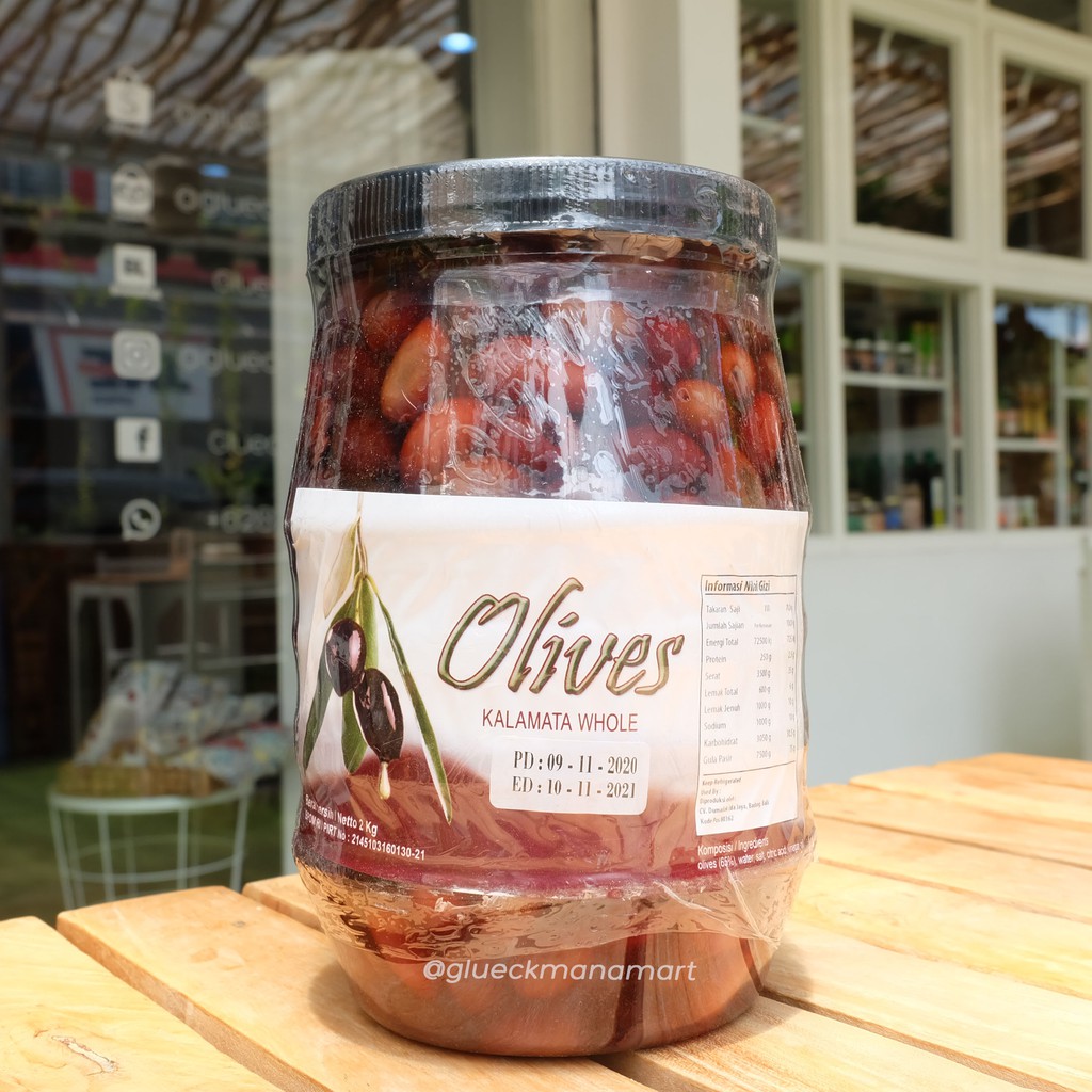 

Olives Kalamata Whole / Buah Zaitun 2Kg