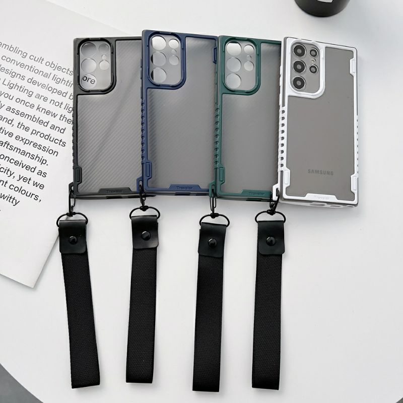 Case SAMSUNG S21 Ultra S22 Ultra S22 Plus Casing+Tali Keren Mewah Unik Elegant