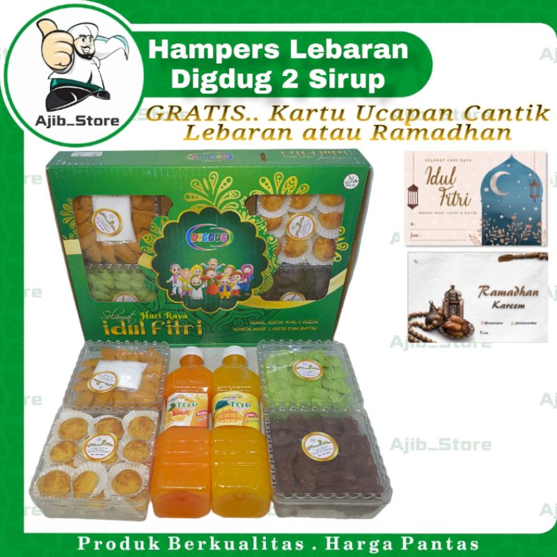 

(PAKET SILVER) BOX HAMPERS 4 TOPLES + 2 SIRUP Parsel Kue Kering Topless Parcel Selamat Lebaran Hamper Ramadhan Hari Raya 6 8