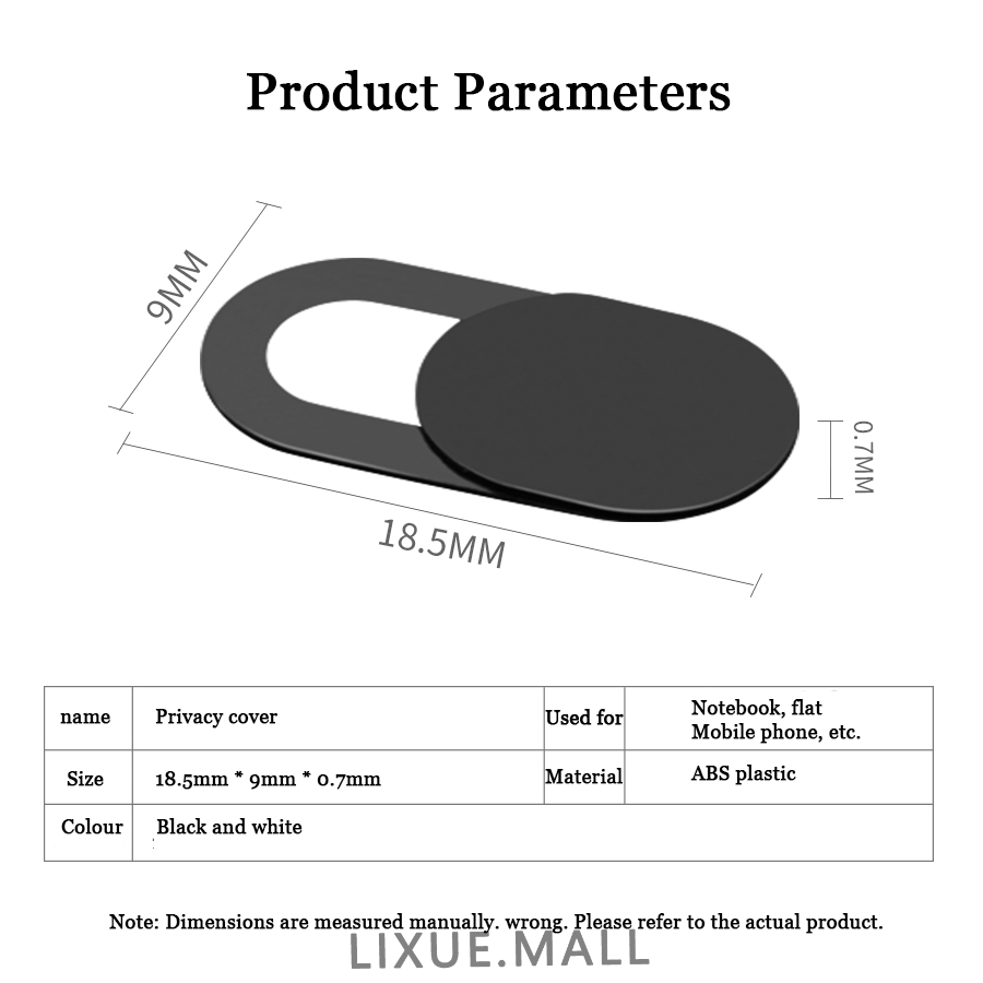 Lixue Cover Kamera Webcam Universal Model Geser Untuk Laptop / Komputer / Ipad / Imac / Tablet / Pc