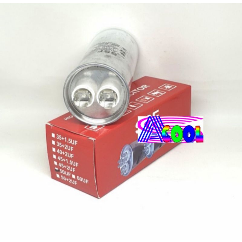 Kapasitor AC 50 uf/Capacitor Air Conditioner 50 Micro